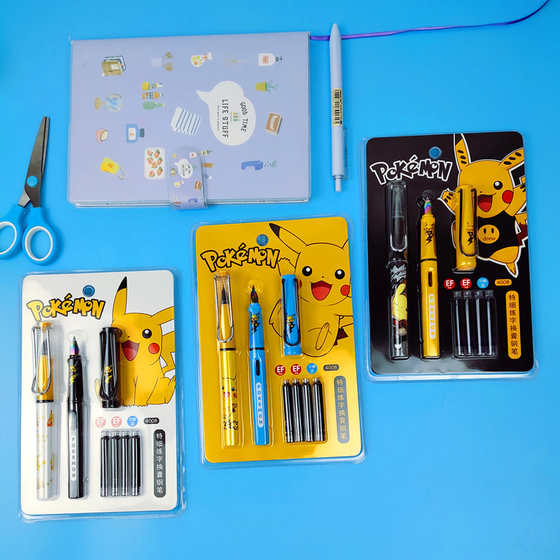  Pen Set New Ink Bag Cartoon Pen Primary Boys and ..